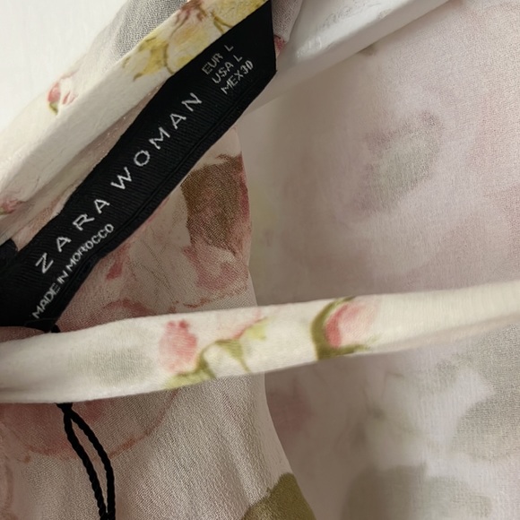 Pink green floral summer dress - Picture 6 of 6